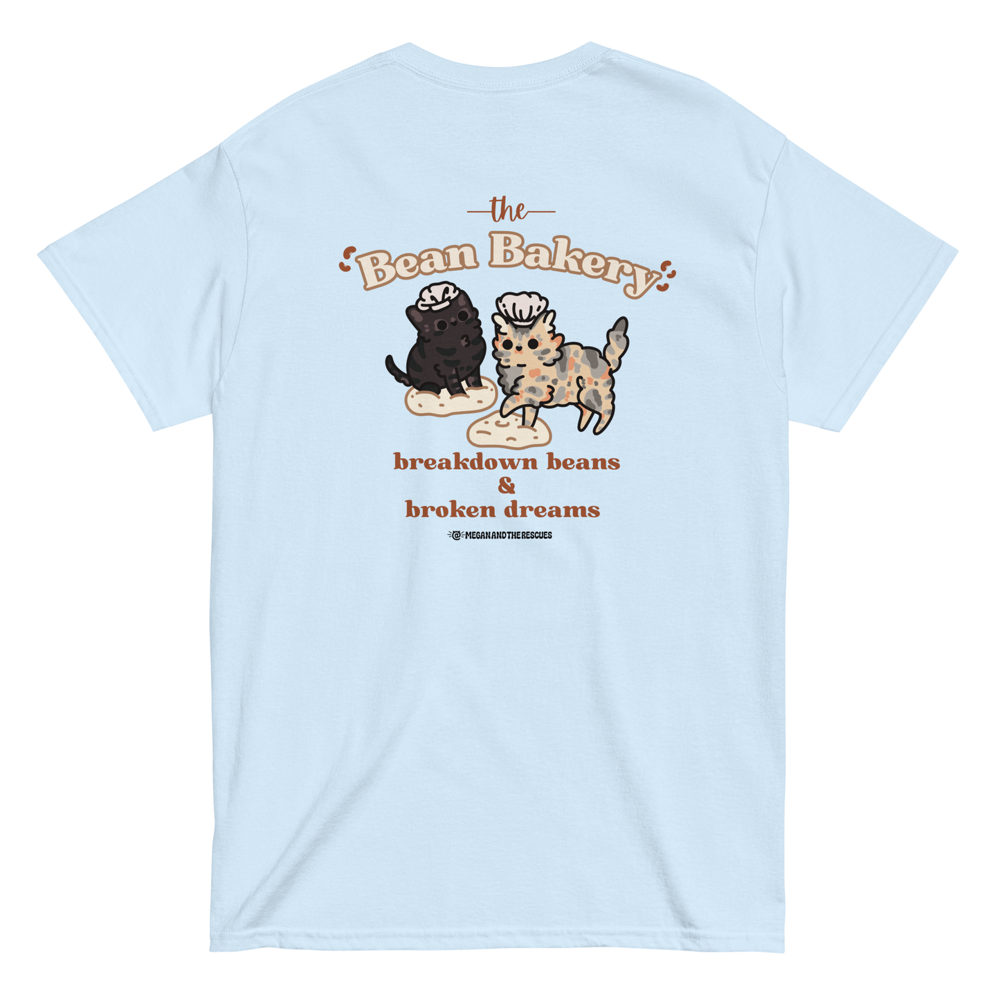 The Bean Bakery (Version 2) - front and back print Unisex classic tee