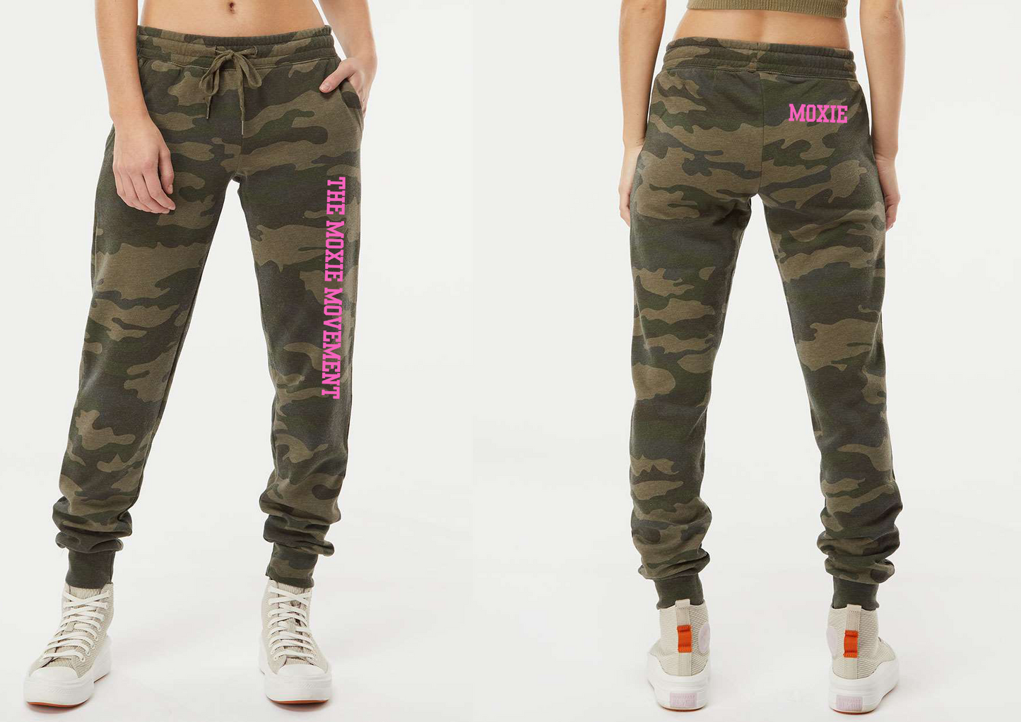 Moxie Women's California Wave Wash Sweatpants - Forest Camo Heather