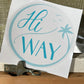 THE HIWAY - STAPLE WHITE - Bubble-free stickers