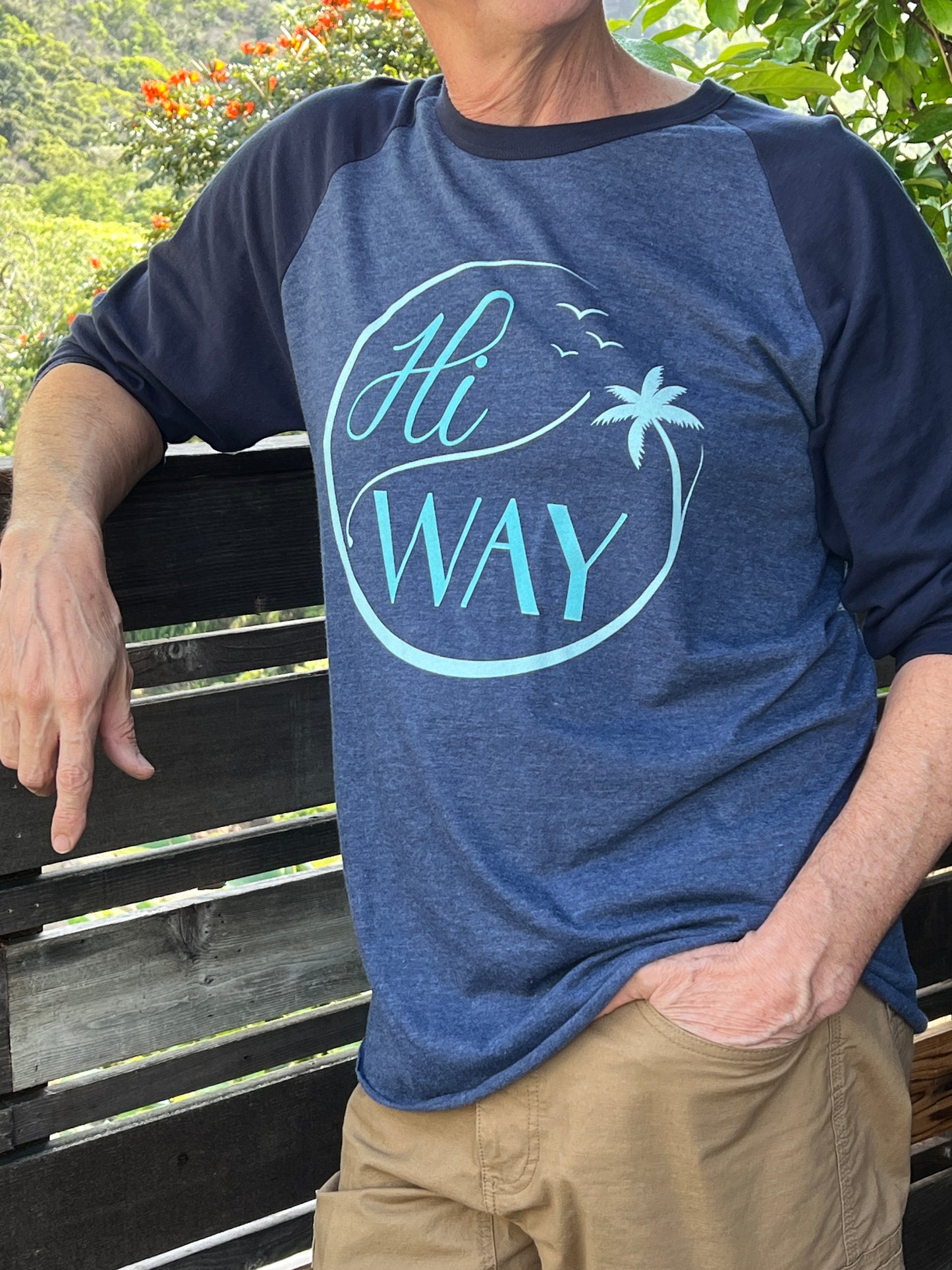 THE HIWAY - UNISEX 3/4 sleeve raglan shirt