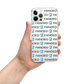 FANDED STAPLE - Clear Case for iPhone®