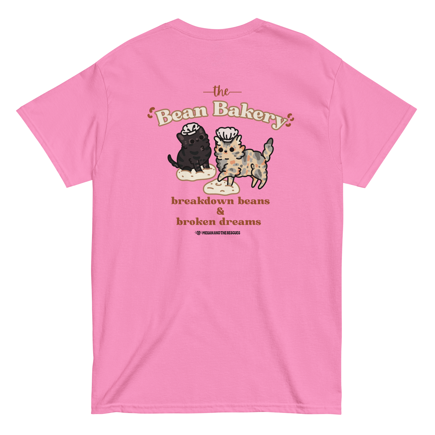 The Bean Bakery (Version 2) - front and back print Unisex classic tee