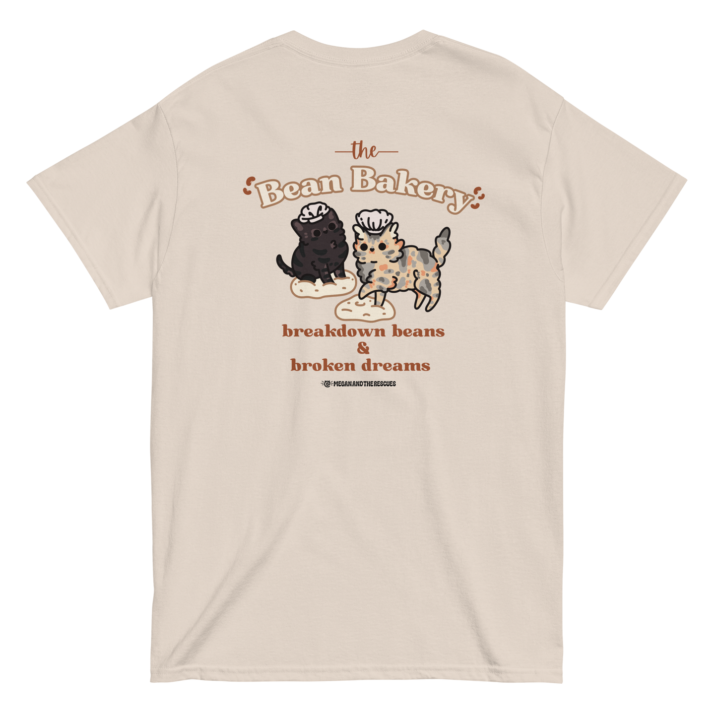 The Bean Bakery (Version 2) - front and back print Unisex classic tee