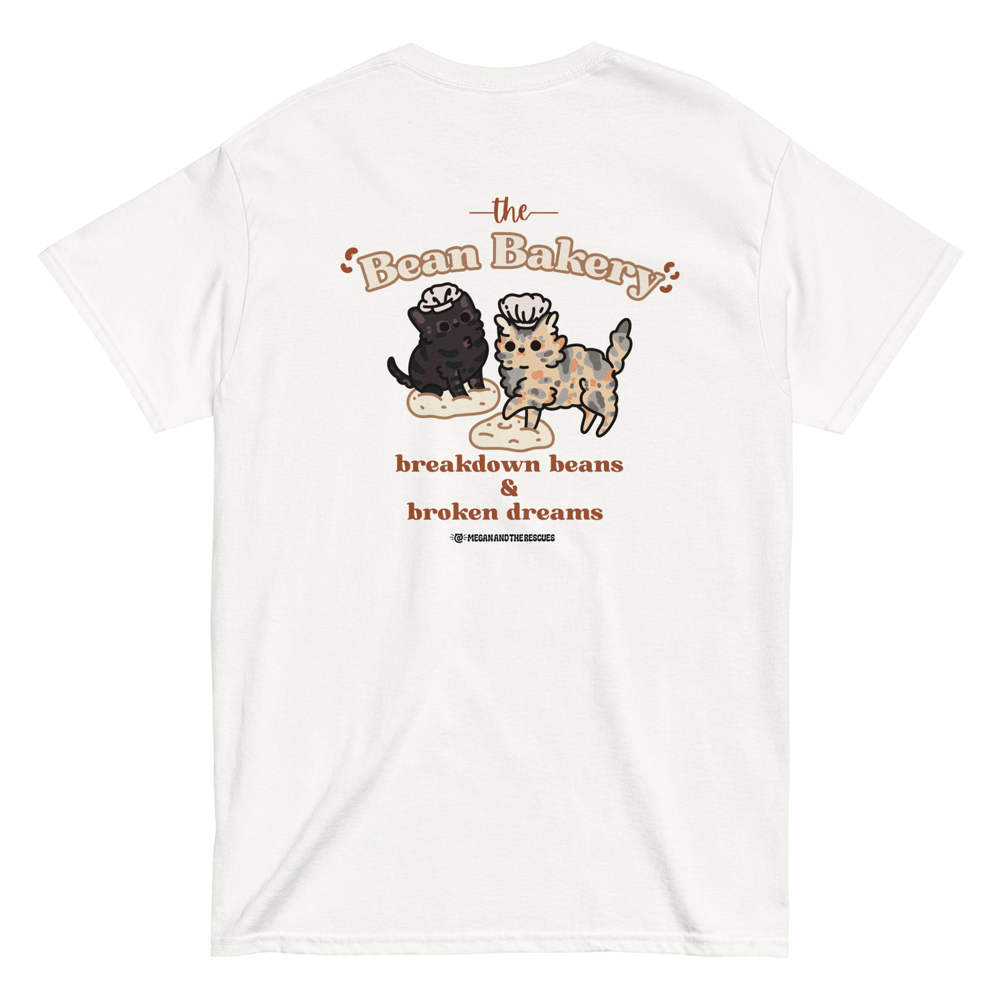 The Bean Bakery (Version 2) - front and back print Unisex classic tee