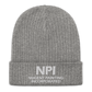 NPI TEXT - Ribbed knit beanie