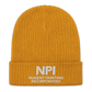 NPI TEXT - Ribbed knit beanie