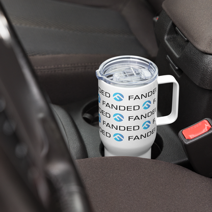 FANDED STAPLE - Travel mug with a handle