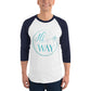 THE HIWAY - UNISEX 3/4 sleeve raglan shirt