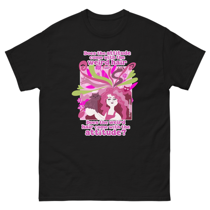 Weird Hair Attitude Pink - Unisex classic tee
