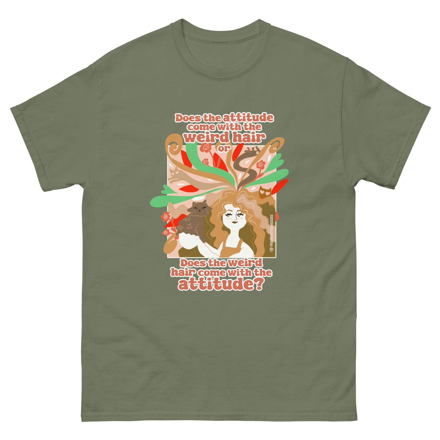 Weird Hair Attitude Ginger - Unisex classic tee