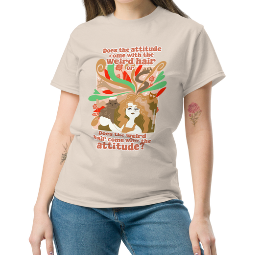 Weird Hair Attitude Ginger - Unisex classic tee