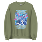 Weird Hair Attitude Blue - Unisex Sweatshirt