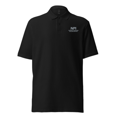 NPI TEXT - Unisex pique polo shirt