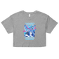 Weird Hair Attitude Blue - Women’s crop top