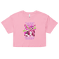 Weird Hair Attitude Pink - Women’s crop top