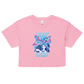 Weird Hair Attitude Blue - Women’s crop top