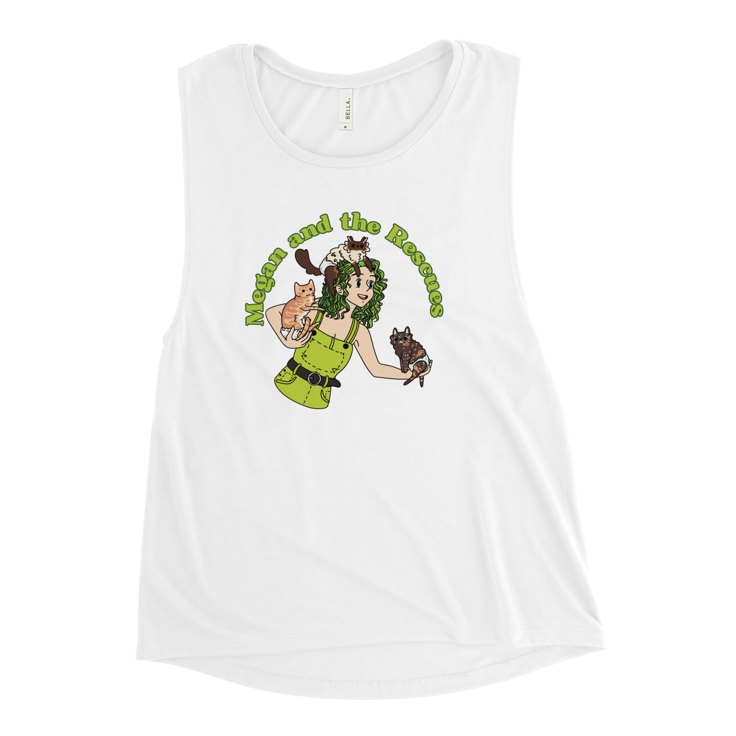 Megan and the Rescues - Ladies’ Muscle Tank